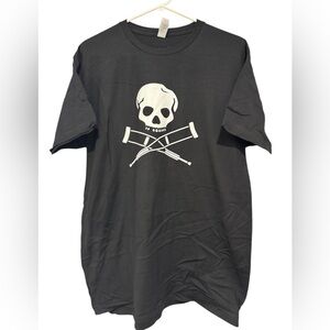 Jackass Forever Black Skull Graphic T-Shirt Large